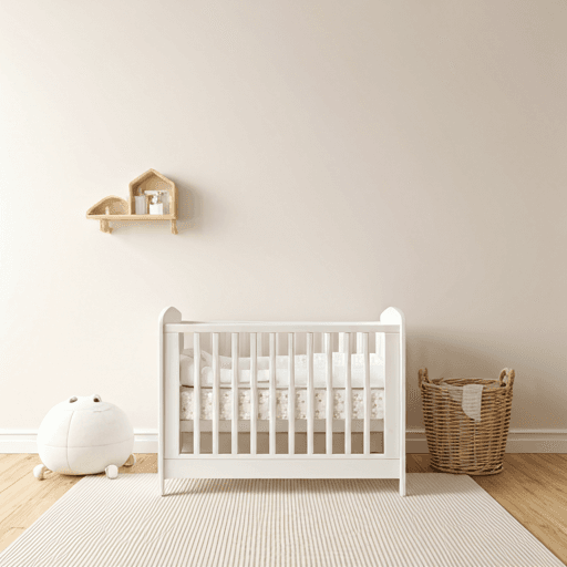 Nursery with crib
